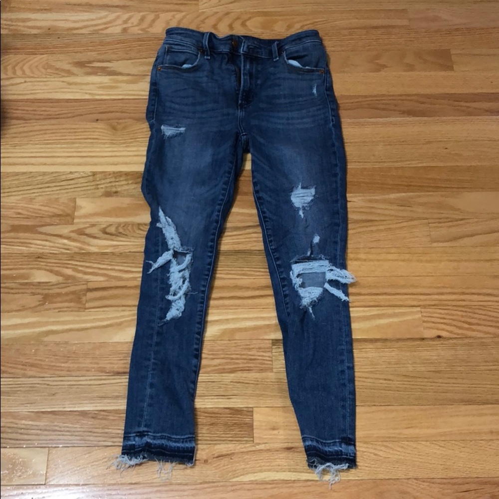 Abercrombie ripped jeans